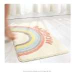 Bath Mat – Super Absorbent Microfiber Rug with Non-Slip Backing for Bathroom & Shower Use