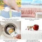 Bath Mat – Super Absorbent Microfiber Rug with Non-Slip Backing for Bathroom & Shower Use