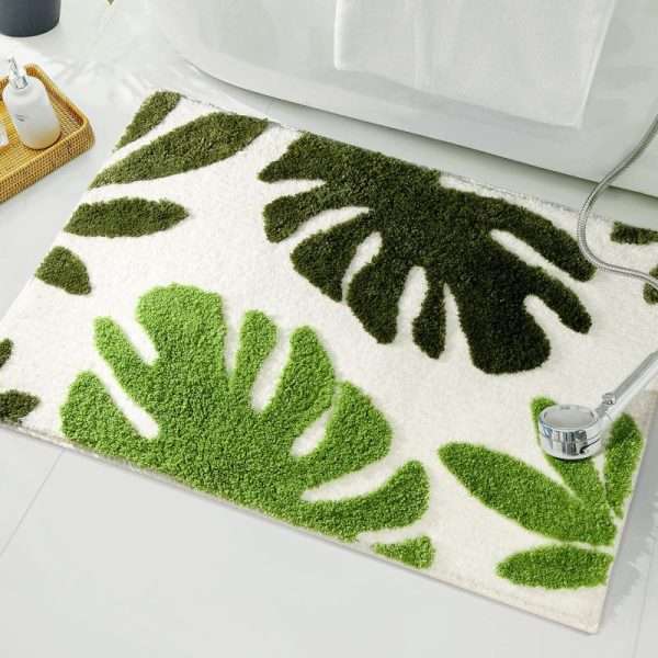Non-Slip Bath Mat – Heavy-Duty Rubber Shower Mat with Drain Holes for Extra Grip & Safety