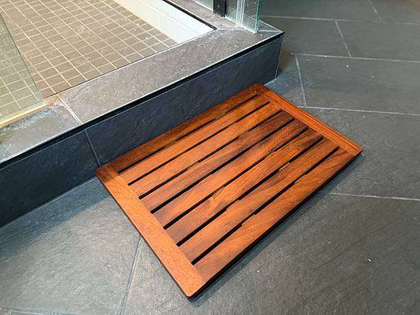 Wooden Shower Bath Mat